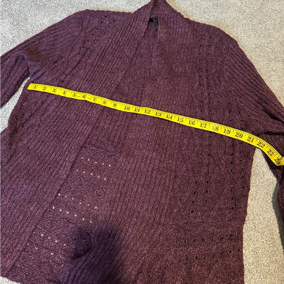 Women's Purple Cardigan Sweater size Large - Picture 4 of 7